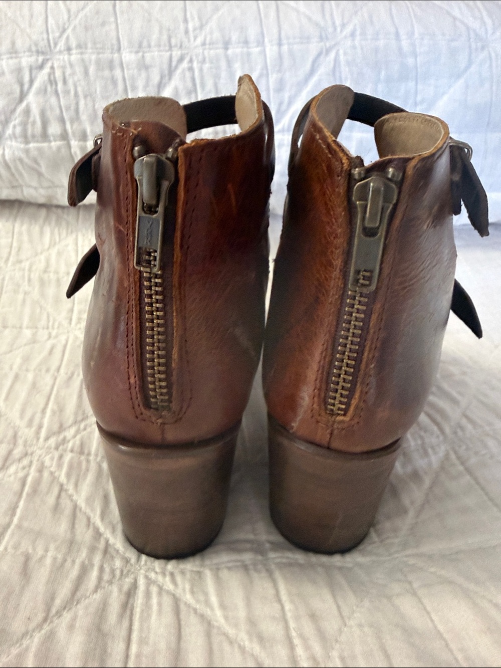 Freebird by Steven Quinn Brown Multi-Strap Leather Gladiator Sandals-Size 9 - Picture 3 of 10